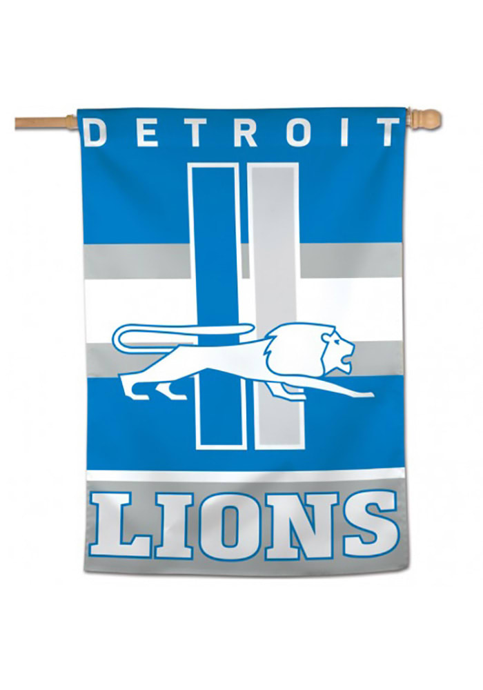 Detroit Lions 28x40 inch Retro Logo Vertical Banner