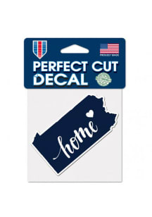 Pennsylvania 4x5 inch State Shape Auto Decal - Blue