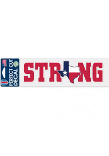 Texas 3x10 inch Strong State Auto Decal - Red