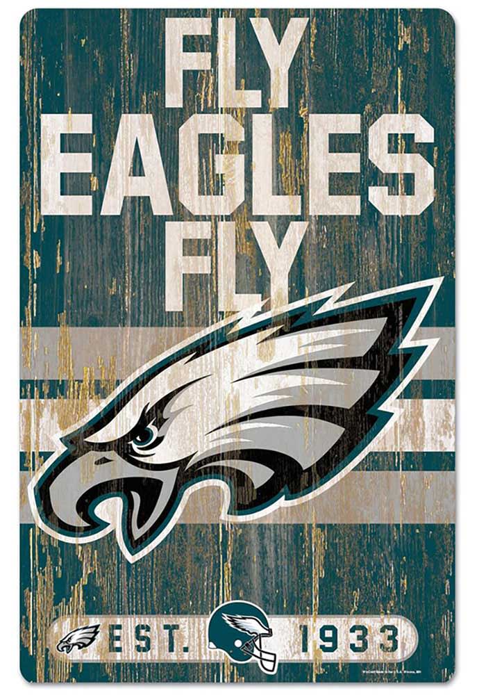 Philadelphia Eagles Team Established 11X17 Wood Sign