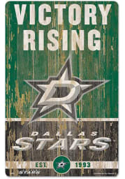 Dallas Stars Team Established 11X17 Wood Sign