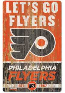Philadelphia Flyers Team Established 11X17 Wood Sign