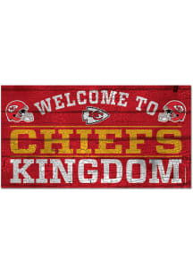 Kansas City Chiefs Welcome To 13X24 Wood Sign
