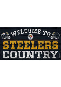 Pittsburgh Steelers Welcome To 13X24 Wood Sign