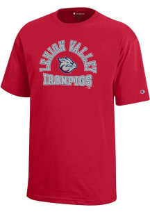 Champion Lehigh Valley Ironpigs Youth Maroon #1 Design Short Sleeve T-Shirt