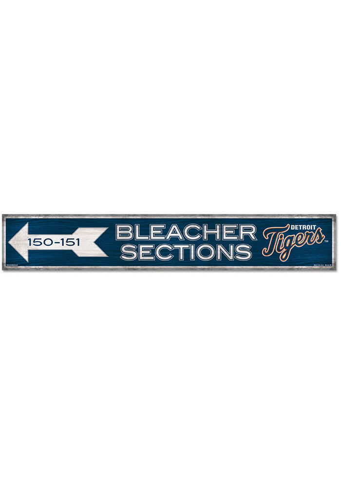 Detroit Tigers General Seating 6x36 inch Wood Sign