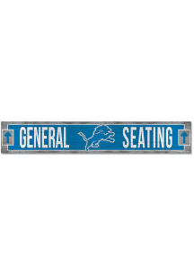 Detroit Lions General Seating 6x36 inch Wood Sign