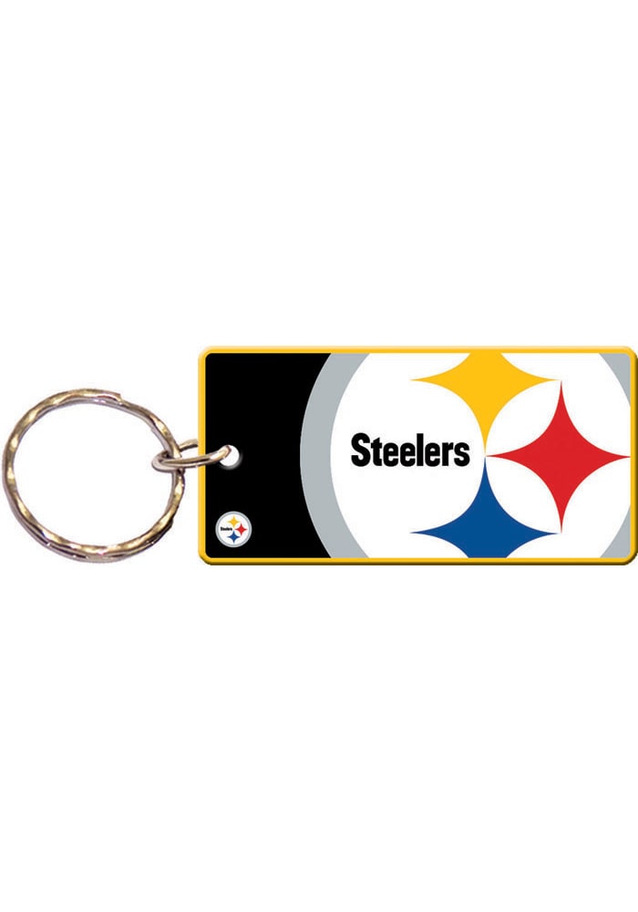 Pittsburgh Steelers State Shape Keychain