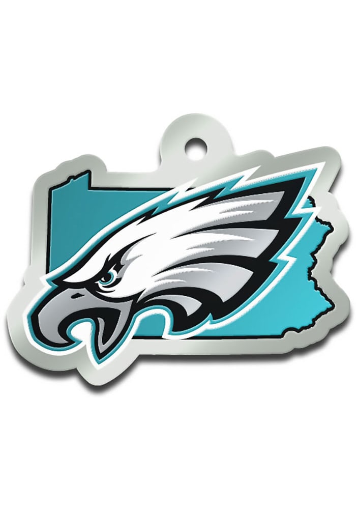 Philadelphia Eagles State Shape Keychain