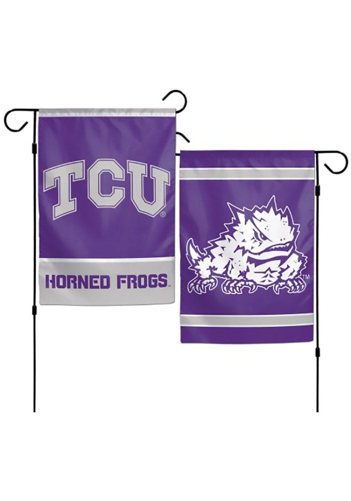 TCU Horned Frogs 12x18 inch 2-Sided Garden Flag