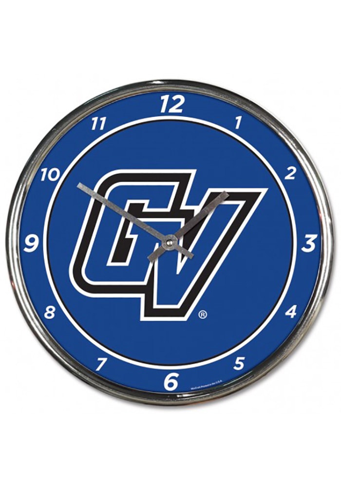 Grand Valley State Lakers Chrome Wall Clock