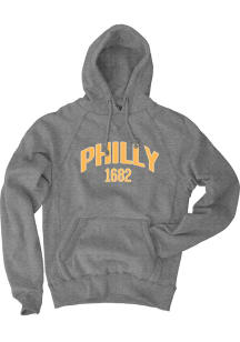 Philadelphia Womens Light Blue Arch Wordmark Crew Sweatshirt