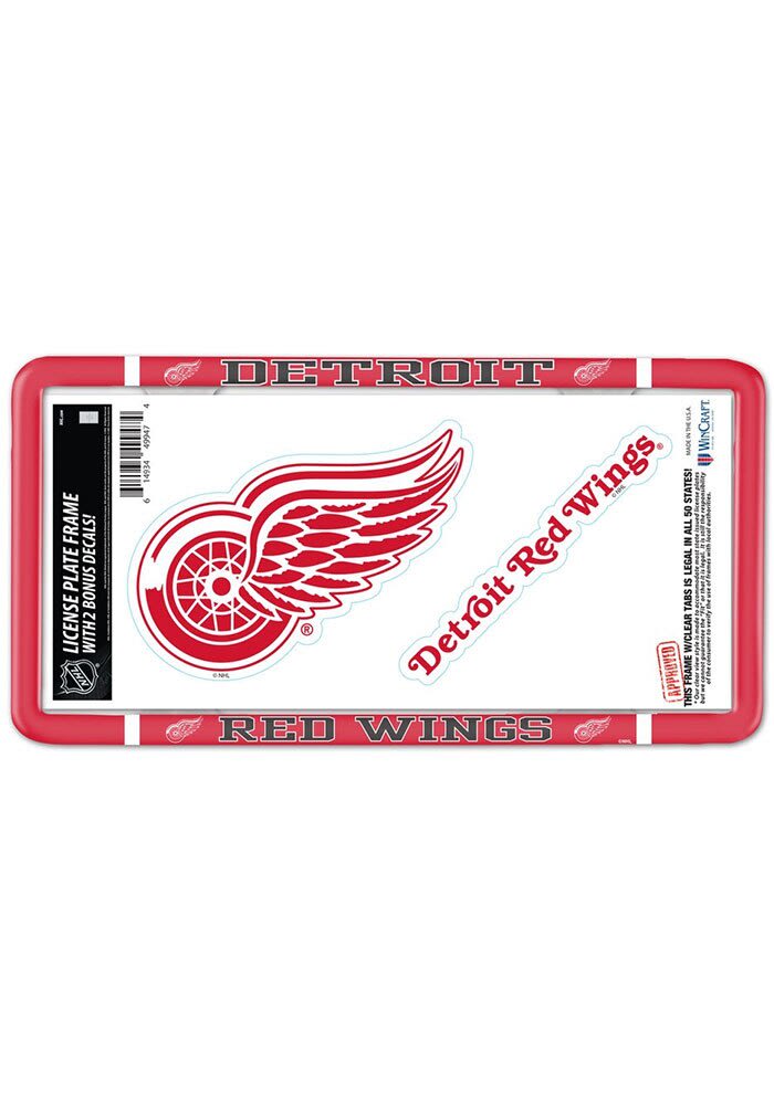 Detroit Red Wings License Frame Detroit 2Pack Decal Combo License Plate Holder