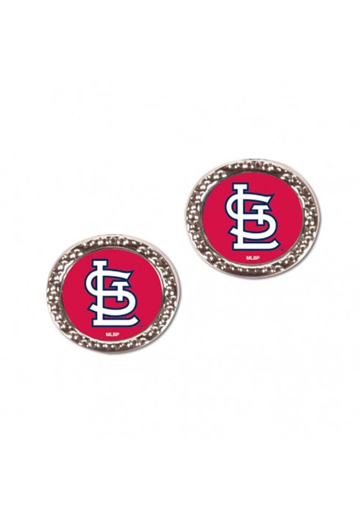 St Louis Cardinals Hammered Post Womens Earrings