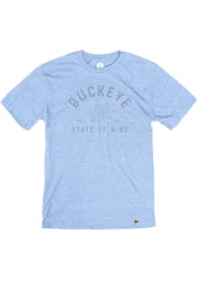 Ohio Light Blue Buckeye State of Mind Short Sleeve T Shirt