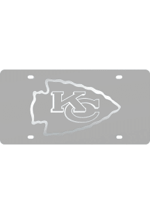 Kansas City Chiefs Frosted Inlaid Car Accessory License Plate