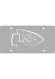Kansas City Chiefs Frosted Inlaid Car Accessory License Plate