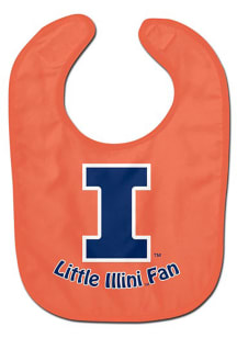 Illinois Fighting Illini  All Pro Baby Bib - Orange