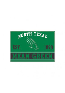 North Texas Mean Green 2.5 x 3.5 Metal Magnet