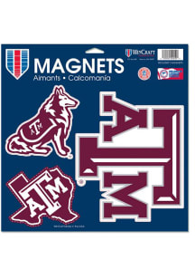 Texas A&amp;M Aggies 11 x 11 3pk Magnet