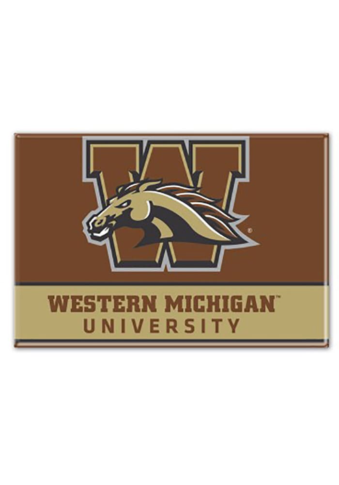 Western Michigan Broncos 2.5 x 3.5 Metal Magnet