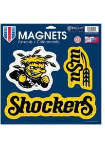 Wichita State Shockers 11 x 11 3pk Magnet