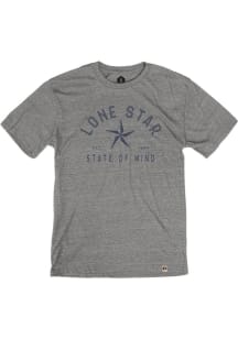 Texas Grey Lonestar State of Mind Short Sleeve T Shirt