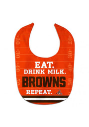 Cleveland Browns Eat Drink Milk Bib