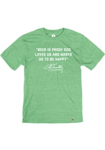 Philadelphia Green Ben Franklin Quote Short Sleeve T Shirt