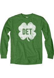 Detroit Green Shamrock Initials Long Sleeve T Shirt