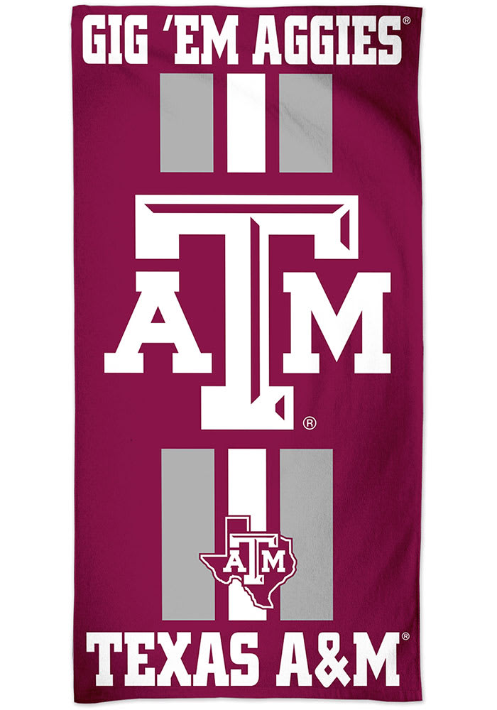 Texas A&M Aggies Team Logo Beach Towel
