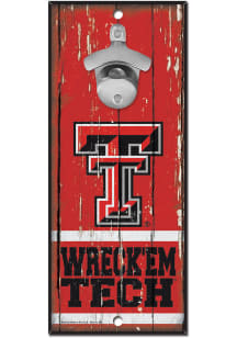 Texas Tech Red Raiders 5X11 Bottle Opener Sign