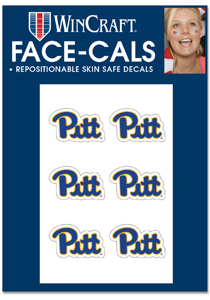 Pitt Panthers Face-Cals Tattoo