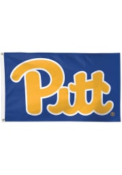 Pitt Panthers 3x5 ft Deluxe Blue Silk Screen Grommet Flag