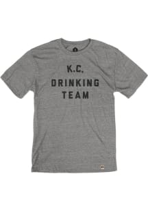 Kansas City Grey Drinking Team Short Sleeve T Shirt