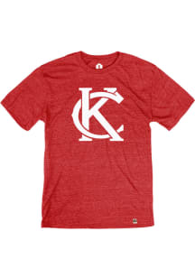 Kansas City Red Monogram Short Sleeve T Shirt