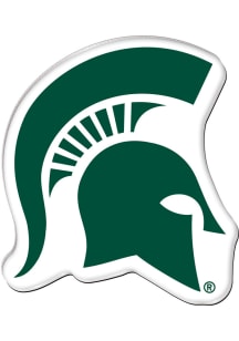 Green  Michigan State Spartans Die Cut Helmet Magnet