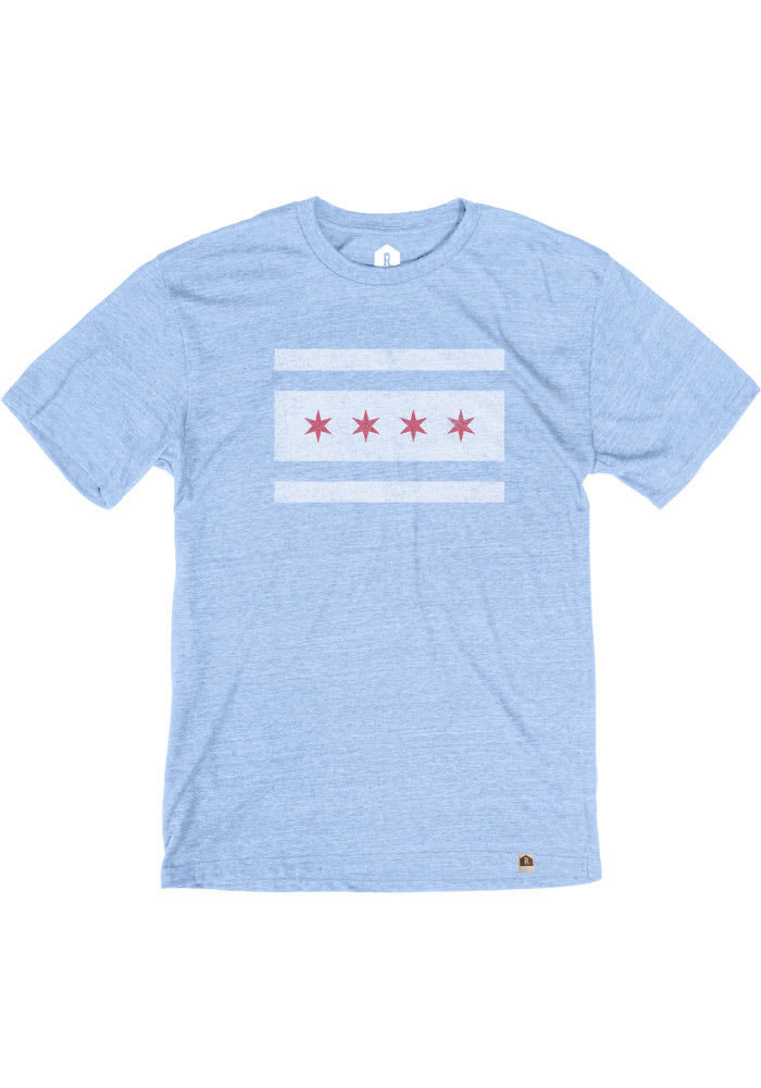 Chicago Light Blue Chicago Flag Short Sleeve T Shirt