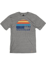 Cleveland Grey Sunset Skyline Short Sleeve T Shirt
