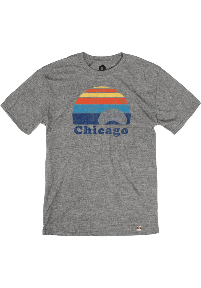 Chicago Grey Sunset Bean Short Sleeve T Shirt