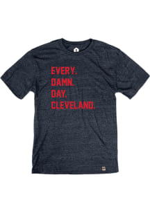 Cleveland Navy Every Damn Day Short Sleeve T Shirt