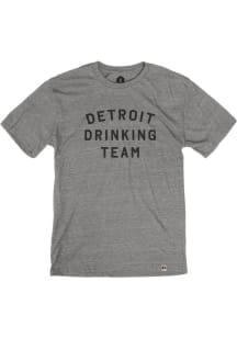 Detroit Grey Drinking Team Short Sleeve T Shirt