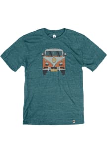 Kansas City Teal VW Bus Short Sleeve T Shirt