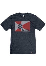 Wichita Navy Native Flag Short Sleeve T Shirt