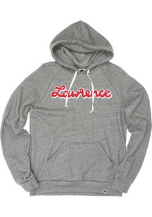 Rally Lawrence Mens Grey Script Long Sleeve Hoodie