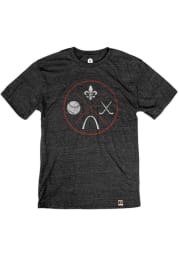 St. Louis Black Circle Icons Short Sleeve T Shirt