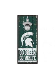 Michigan State Spartans 5X11 Bottle Opener Sign