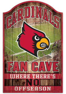 Louisville Cardinals 11x17 Fan Cave Sign