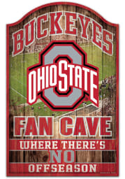 Ohio State Buckeyes 11x17 Fan Cave Sign