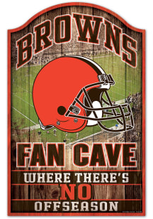 Cleveland Browns 11x17 Fan Cave Sign